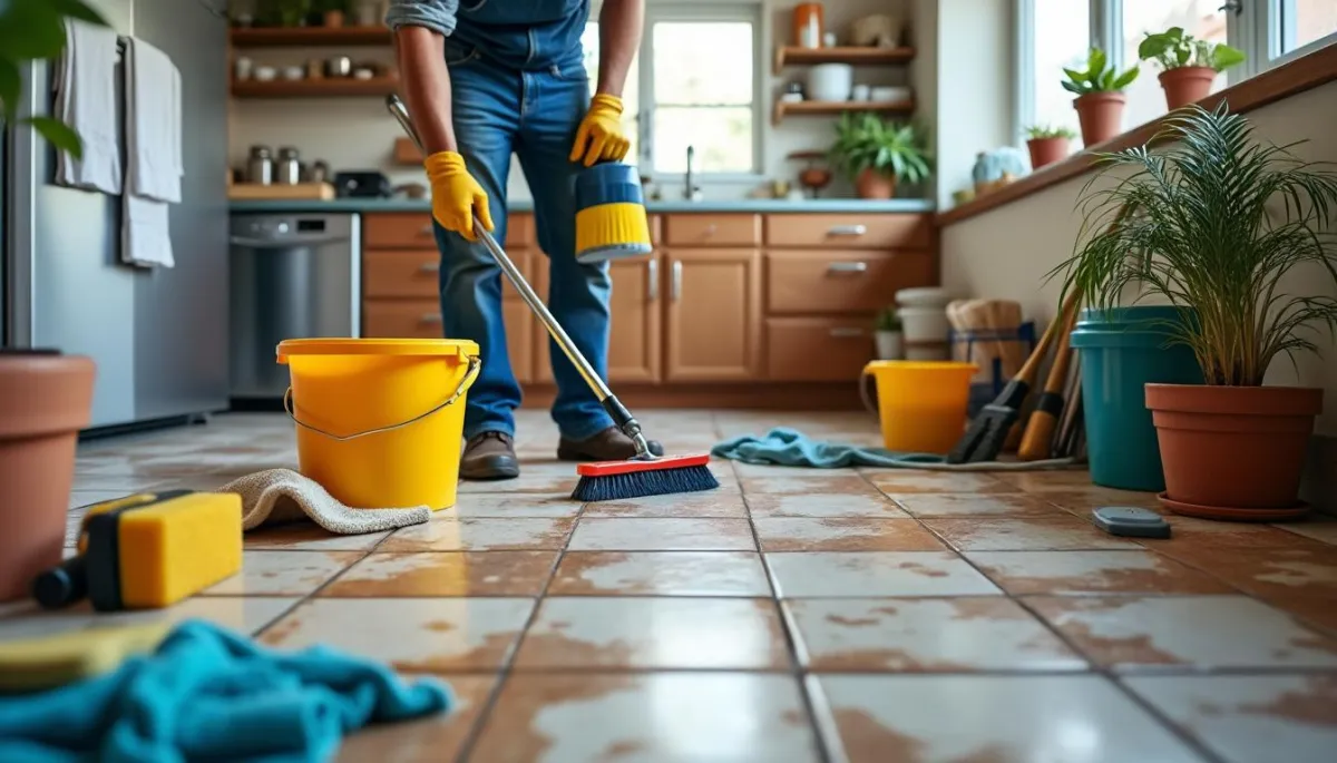 d&eacute;couvrez des m&eacute;thodes efficaces et durables pour nettoyer un carrelage encrass&eacute; et lui redonner tout son &eacute;clat facilement.